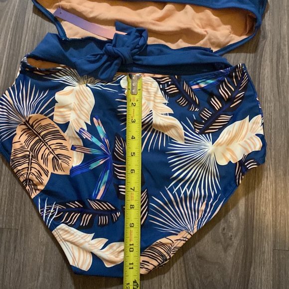 MOLYBELL One Piece Swimsuits High Waisted  Monokini Floral Print Size L - Picture 6 of 10